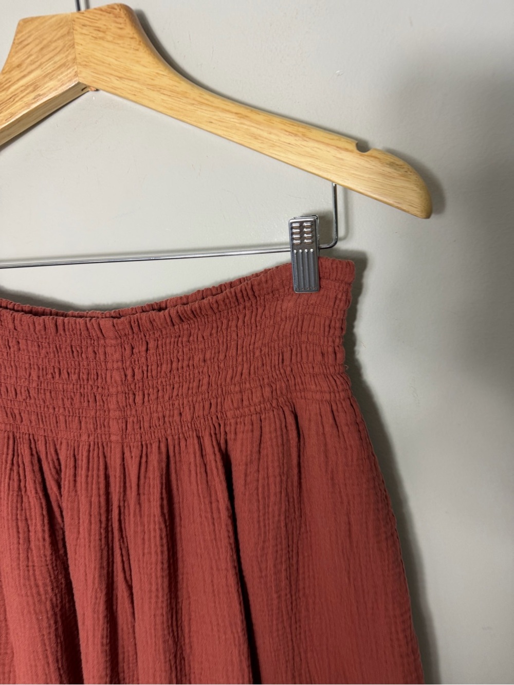 Marine Layer Womens Cotton Gauze Palazzo Wide Leg Pants Sophia Large - Picture 6 of 13